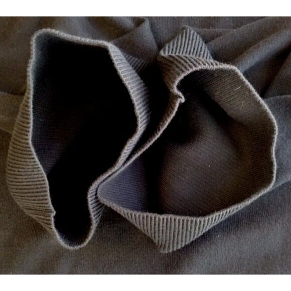 Loft Sweater Xl Long Sleeve Knit Black Wide Cuff - Picture 9 of 11